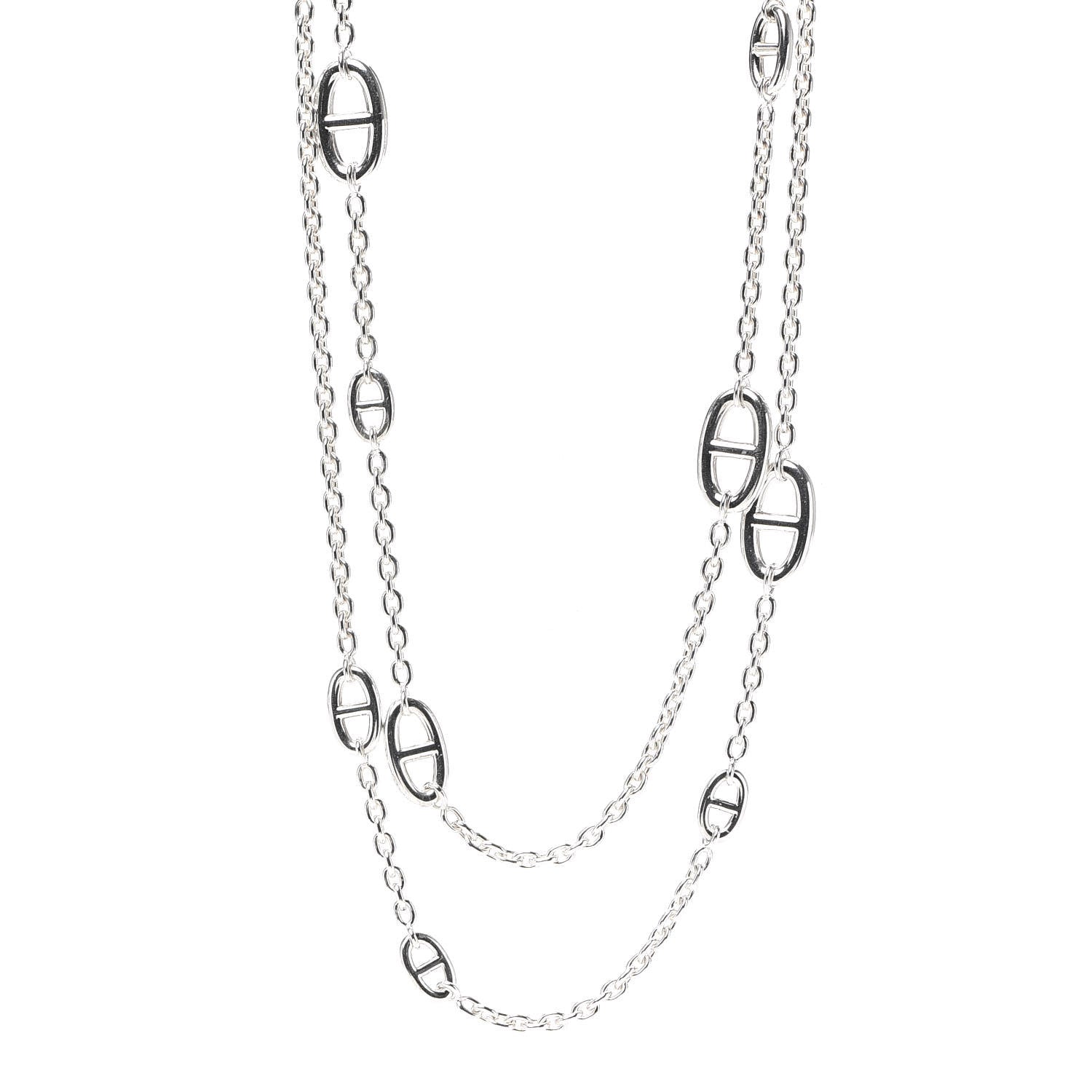 Hermes Sterling Silver Farandole Necklace 120 1 of 6