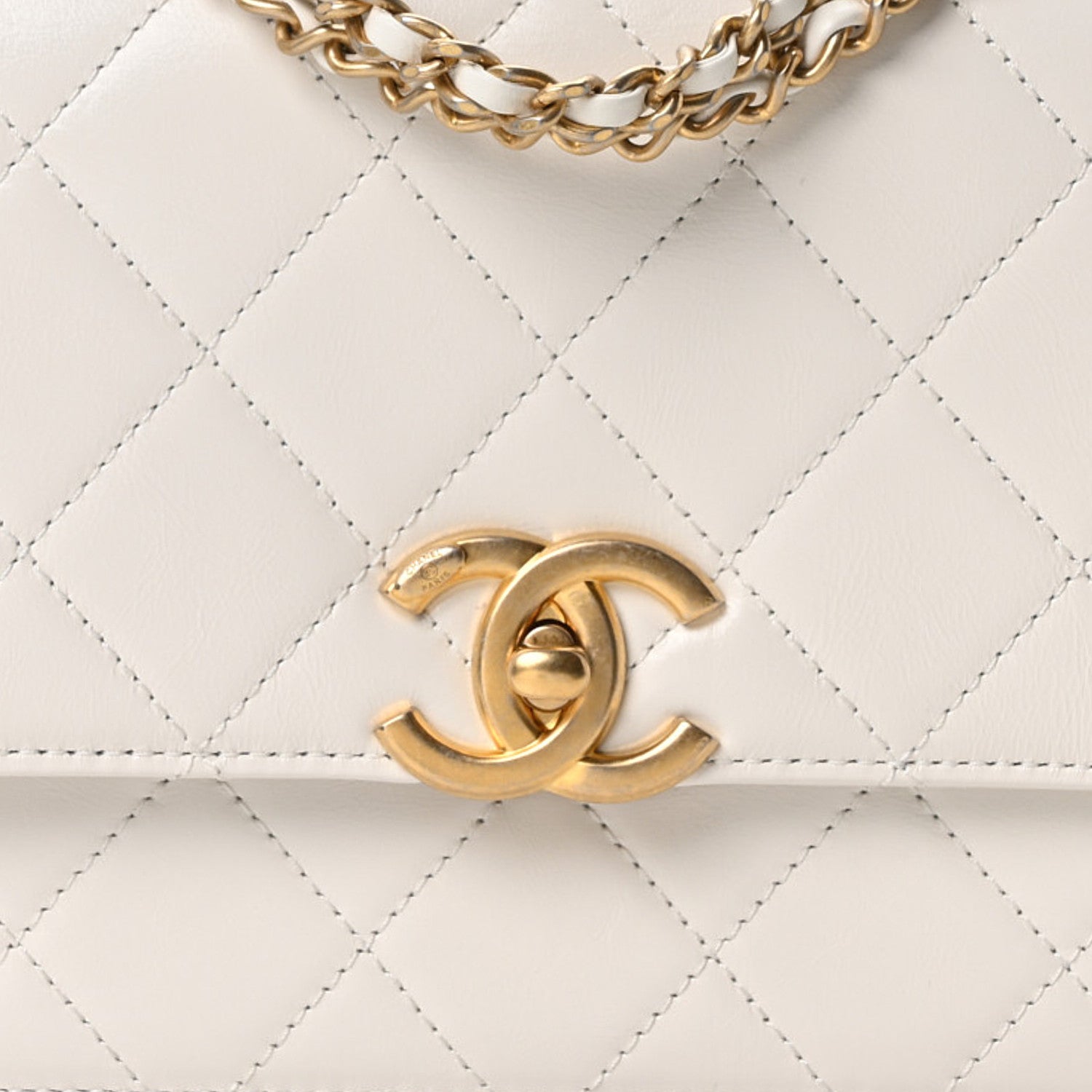 Chanel Calfskin Quilted Perfect Fit Flap White 8 of 11