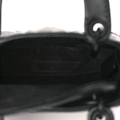 Christian Dior Calfskin Cannage Diamond Micro Lady Dior Black 5 of 9