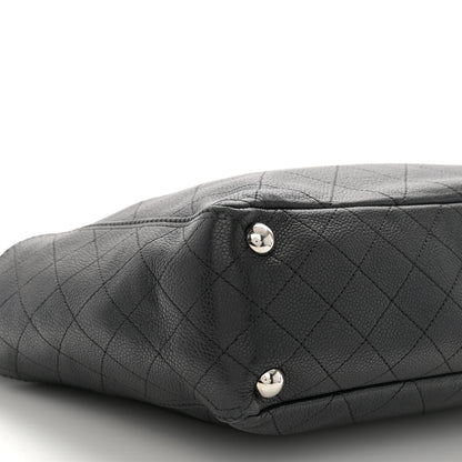 Chanel Caviar Stitched Medium CC Pocket Hobo Black 9 of 11