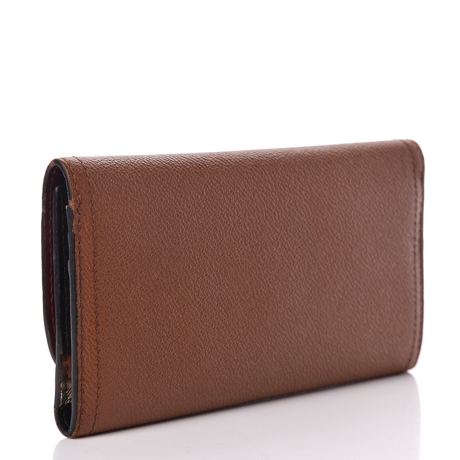 Burberry Grainy Calfskin Tri-Fold Wallet Tan 3 of 11