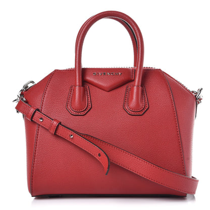 Givenchy Sugar Goatskin Mini Antigona Medium Red 1 of 17