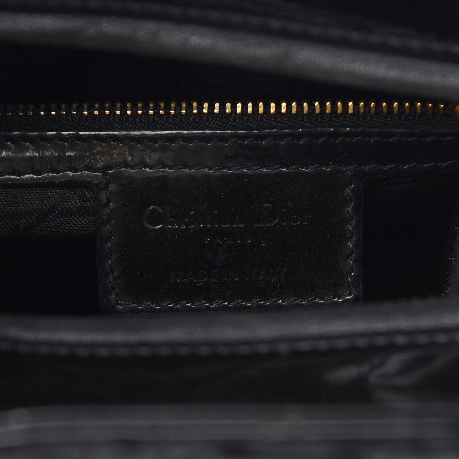 Christian Dior Patent Cannage Large Lady Dior Black 8 of 15