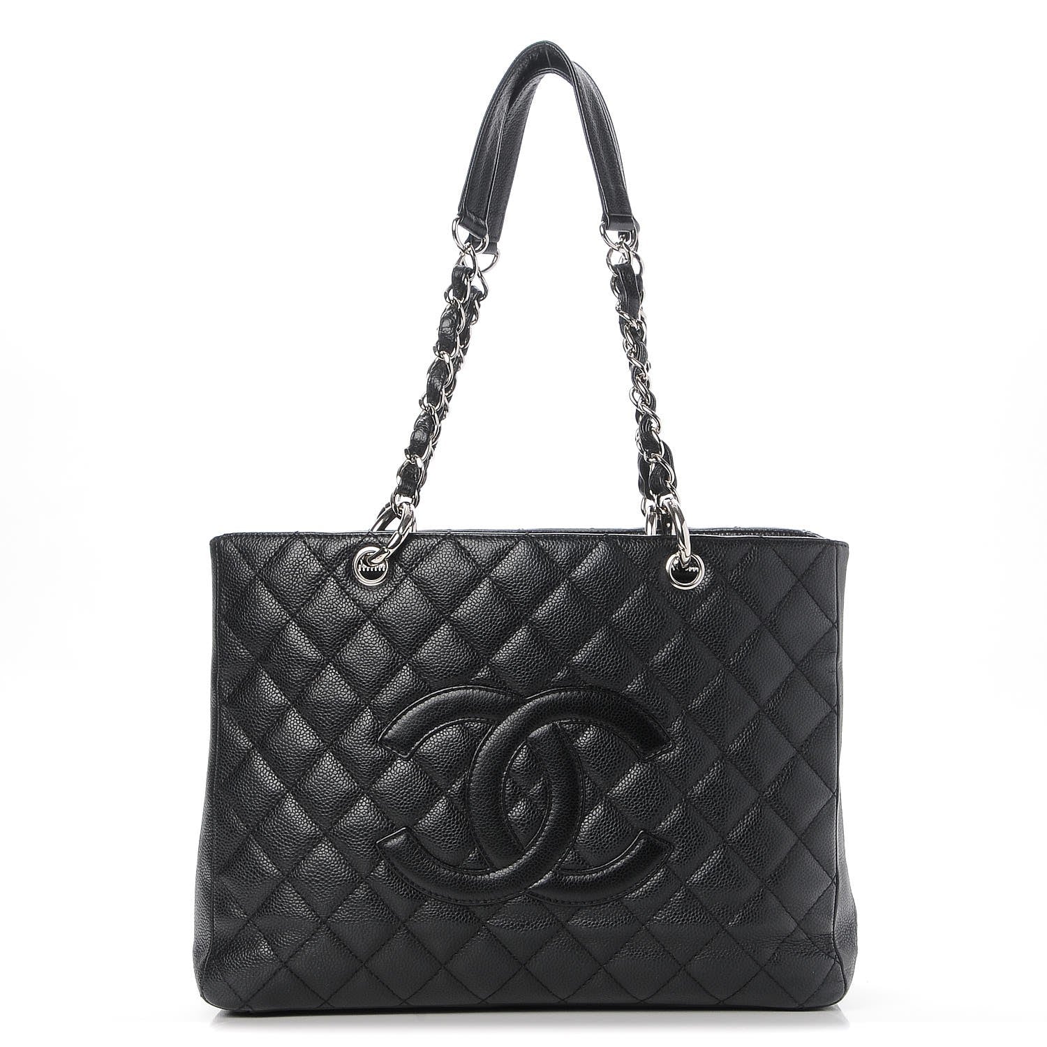 Chanel Caviar Quilted Grand Shopping Tote GST Black 1 of 7