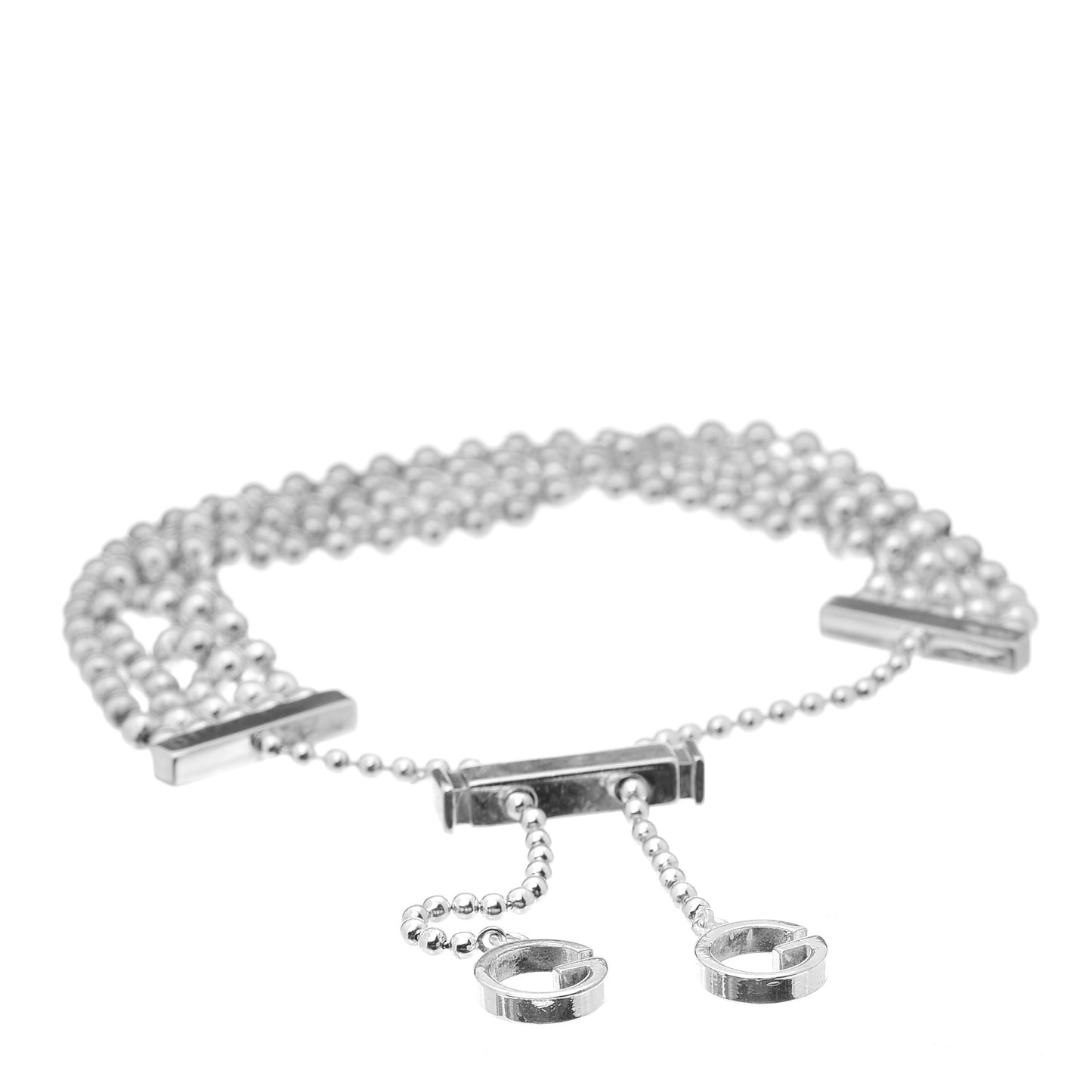 Sterling Silver Multi-Strand Ball Chain Bracelet