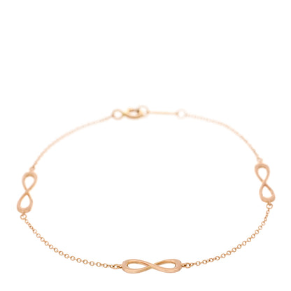 Tiffany 18K Rose Gold Infinity Endless Bracelet 1 of 4