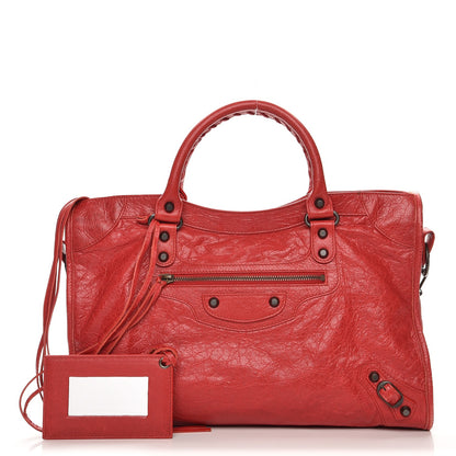 Balenciaga Agneau Classic Hardware City Rouge Cardinal 1 of 11