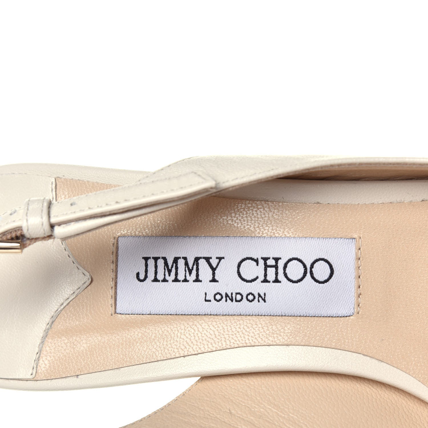 Jimmy Choo Kid Erin 60 Slingback Pumps 38.5 Chalk 6 of 7