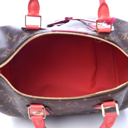 Louis Vuitton Monogram Totem Speedy 30 Flamingo 5 of 10