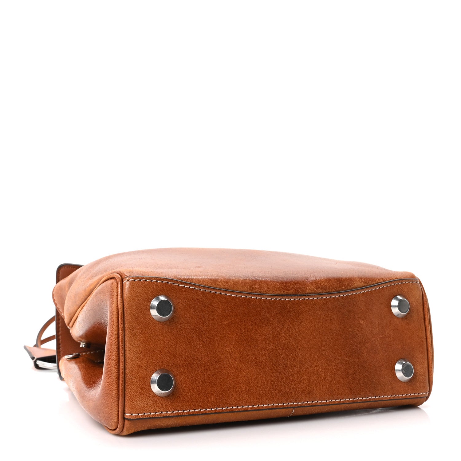 Balenciaga Vegetable Tanned Lambskin Mini Rodeo Top Handle Handbag Tan Cowboy 6 of 21