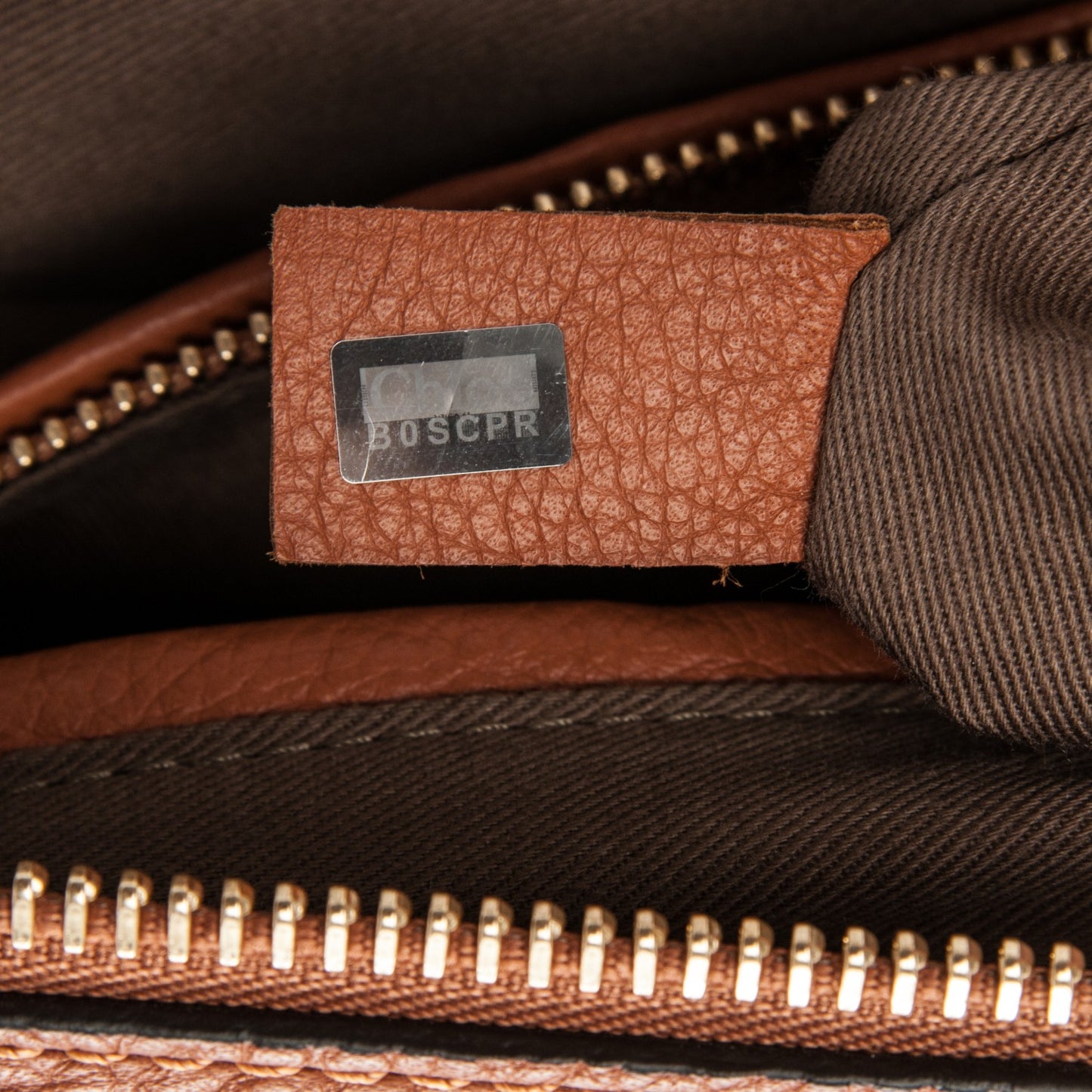 Calfskin Large Marcie Satchel Tan
