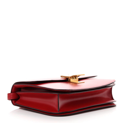 Celine Box Calfskin Medium Classic Box Flap Bag Red 4 of 14