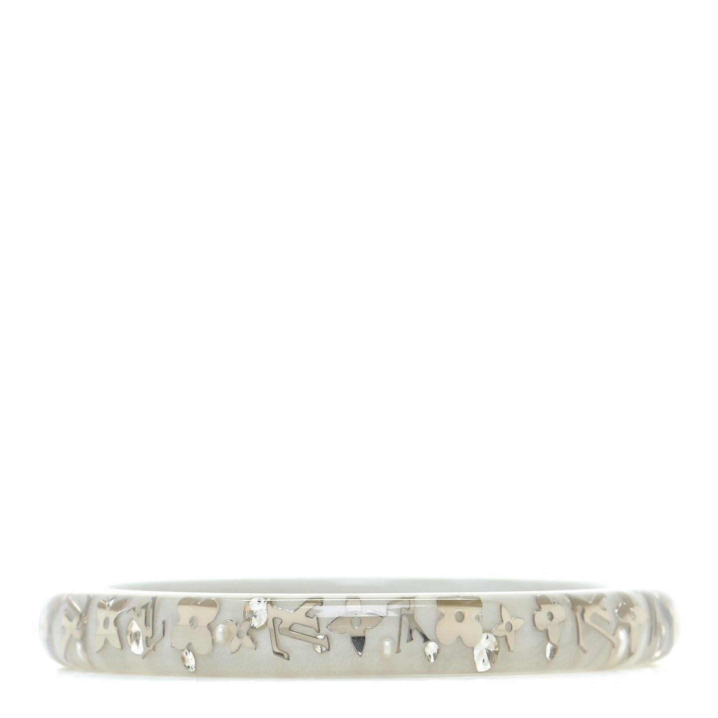 Resin Swarovski Medium Inclusion Bracelet PM SIlver