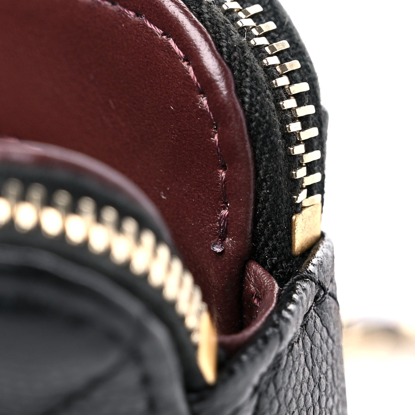 Caviar Quilted Small Clutch With Chain Black