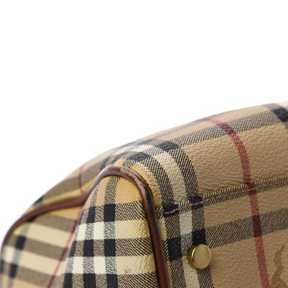 Burberry Haymarket Check Satchel Brown 8 of 11
