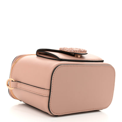 Valentino Garavani Calfskin Crystal Mini Vlogo Loco Vanity Rose Cannelle 4 of 10