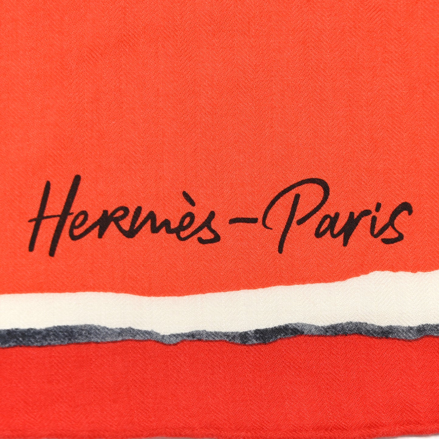 Cashmere Silk Libre Comme Pegase Shawl 140 Rouge Vermillion