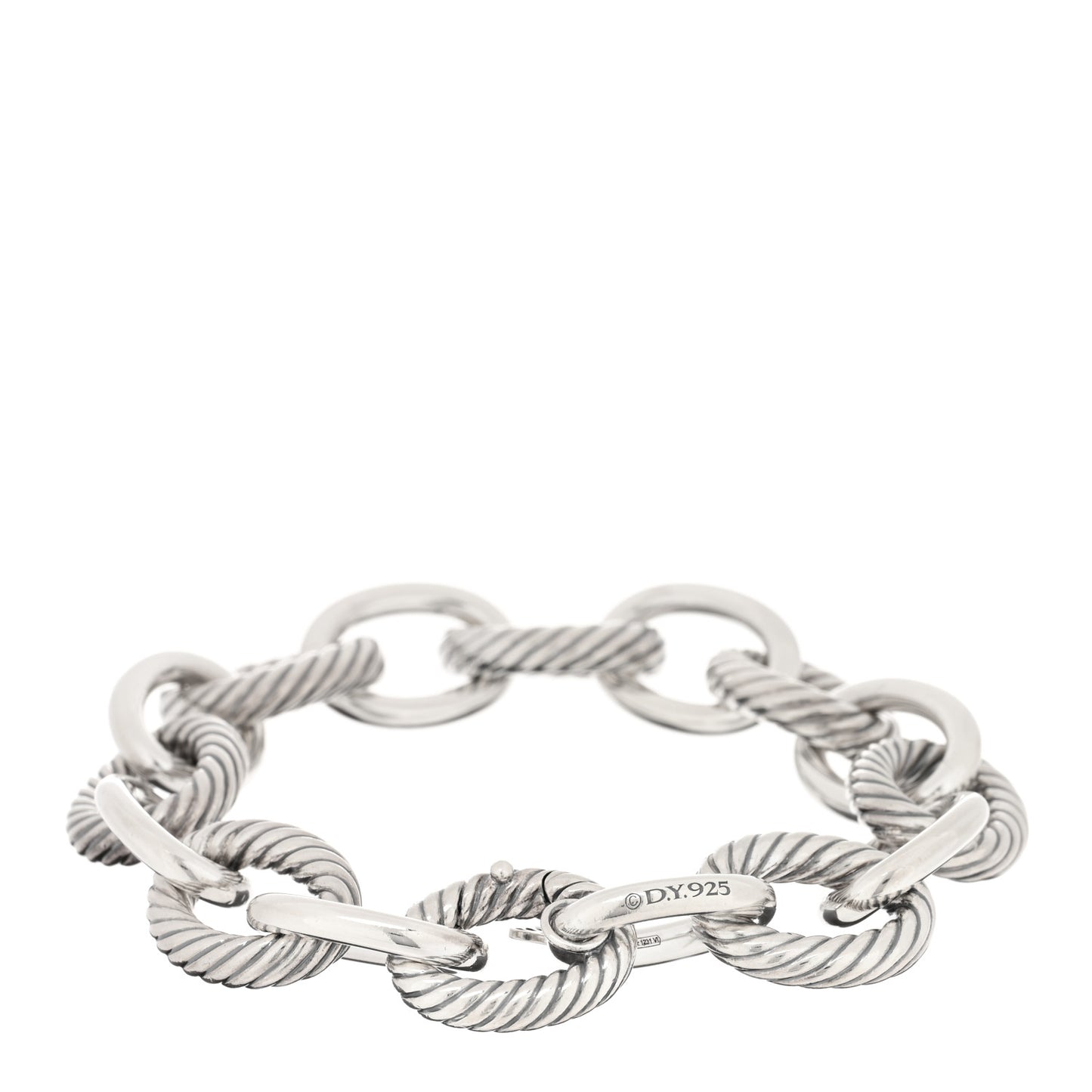 Sterling Silver 17mm Extra Large Oval Link Bracelet