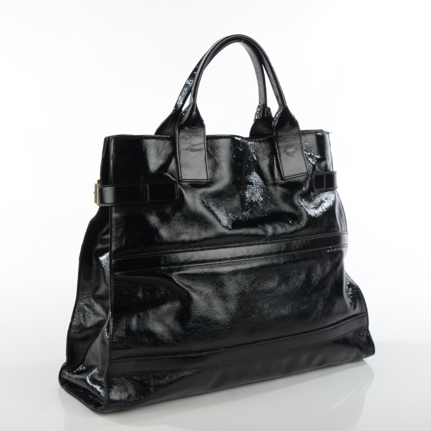 Saint Laurent Patent Sac Anais Tote Black 3 of 8