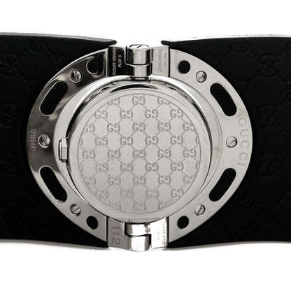 Gucci Stainless Steel Rubber 23mm Twirl Quartz Watch Black 4 of 5