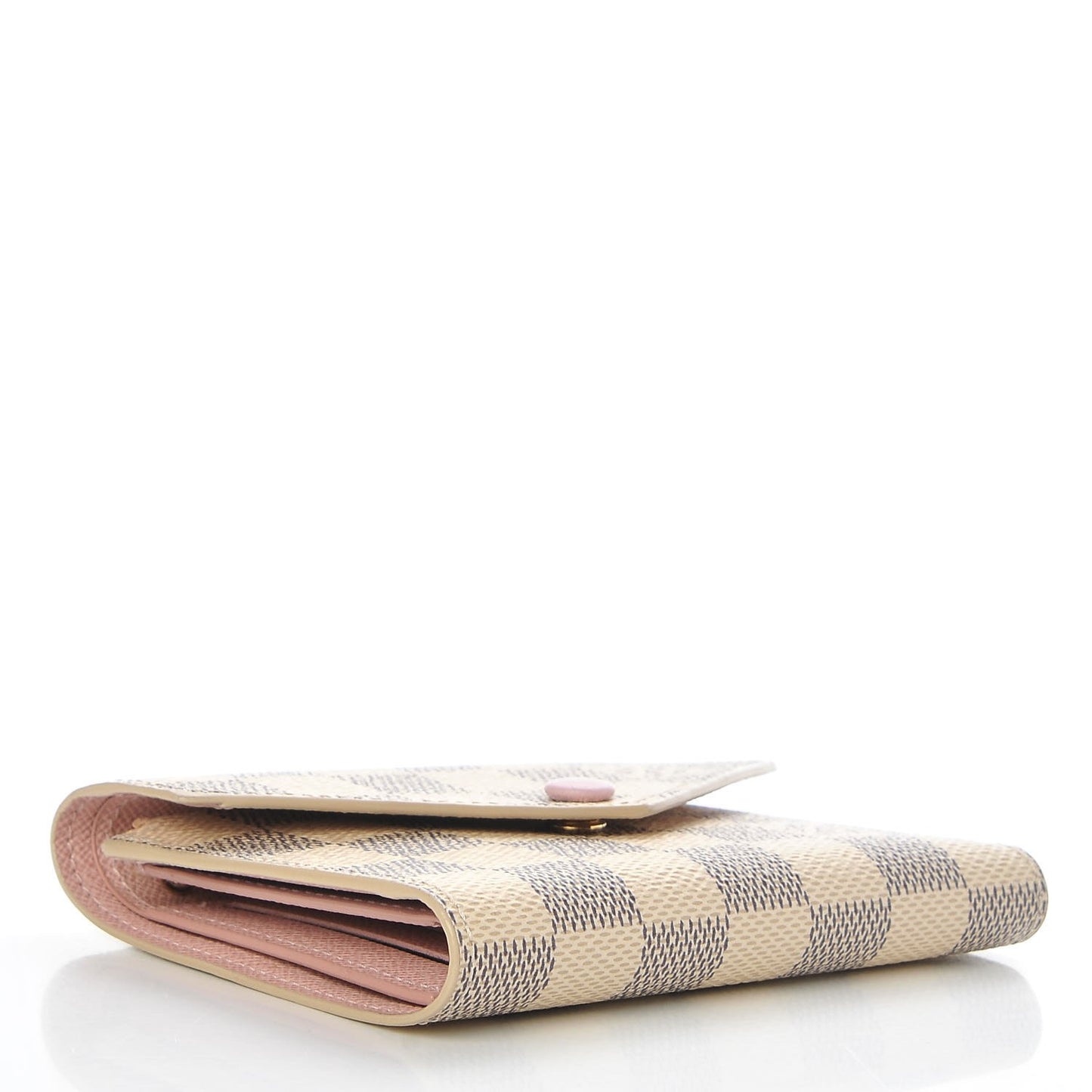 Damier Azur Victorine Wallet Rose Ballerine
