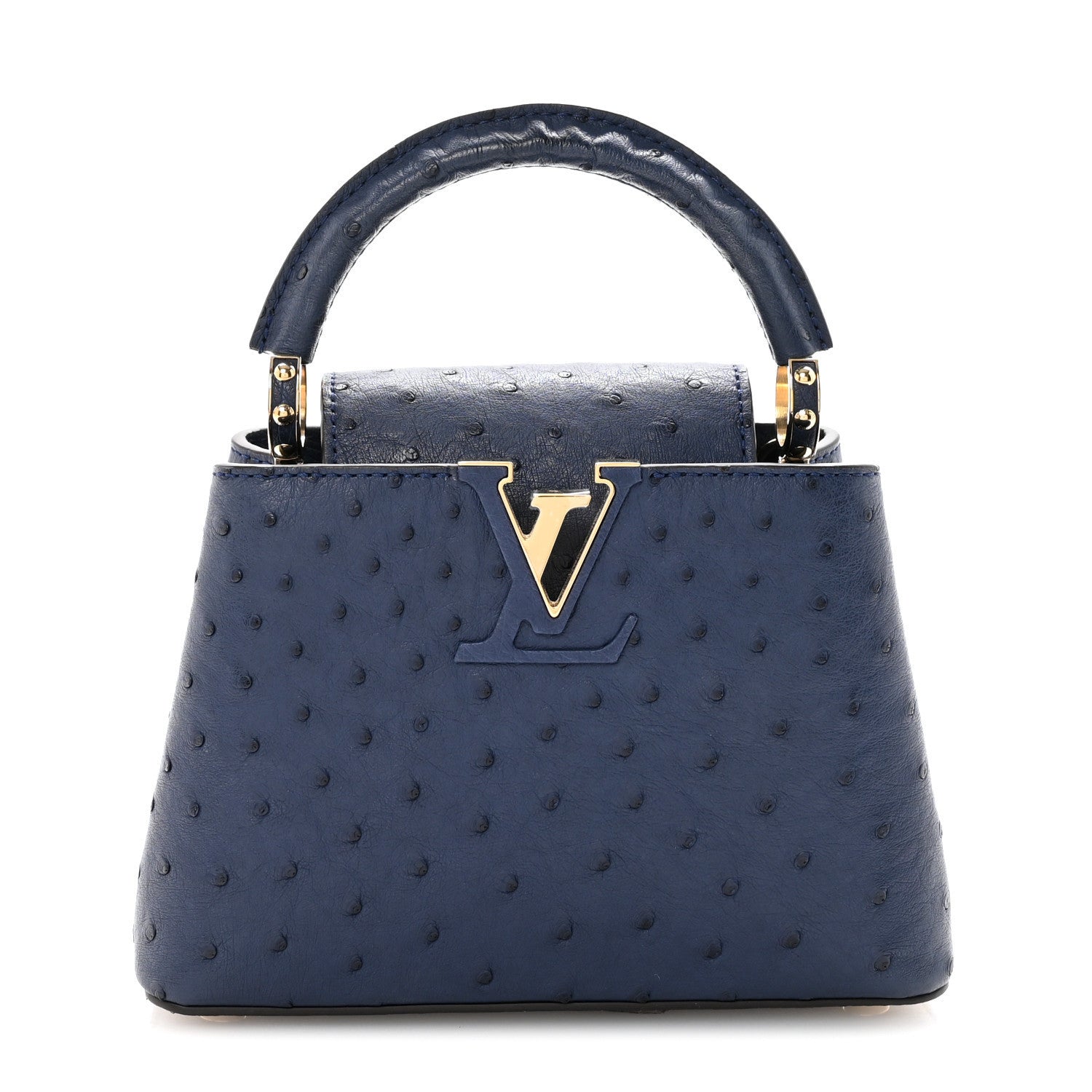Louis Vuitton Ostrich Capucines Mini Indigo 1 of 10