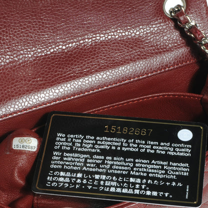 Chanel Caviar Quilted Extra Mini Flap Dark Red 7 of 7
