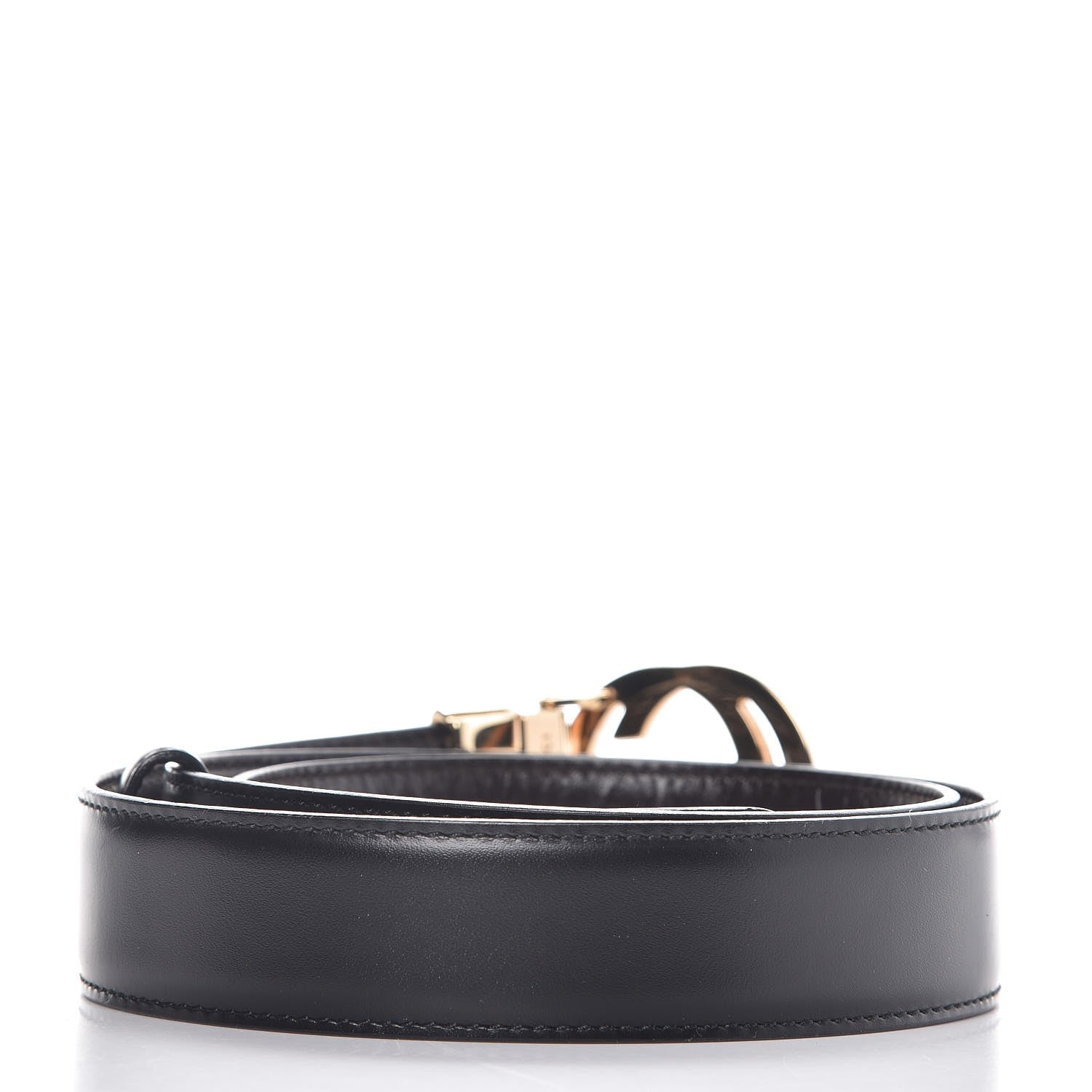 Gucci Calfskin GG Interlocking Belt 85 34 Black 3 of 8