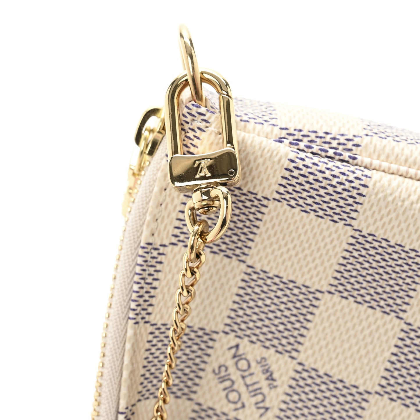 Damier Azur 2021 Christmas Animation Hollywood Mini Pochette Accessories Fuchsia