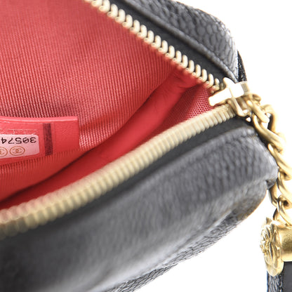 Chanel Caviar Quilted Coin Purse Belt Bag Black 7 of 10