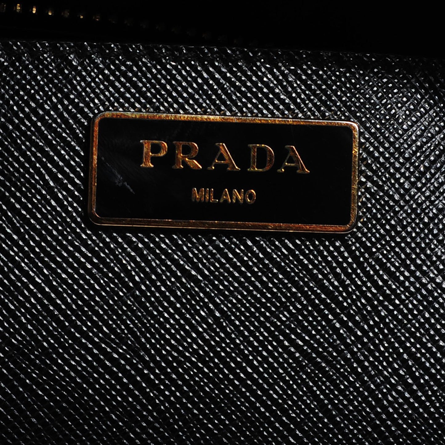 Saffiano Lux Galleria Front Pocket Tote Black