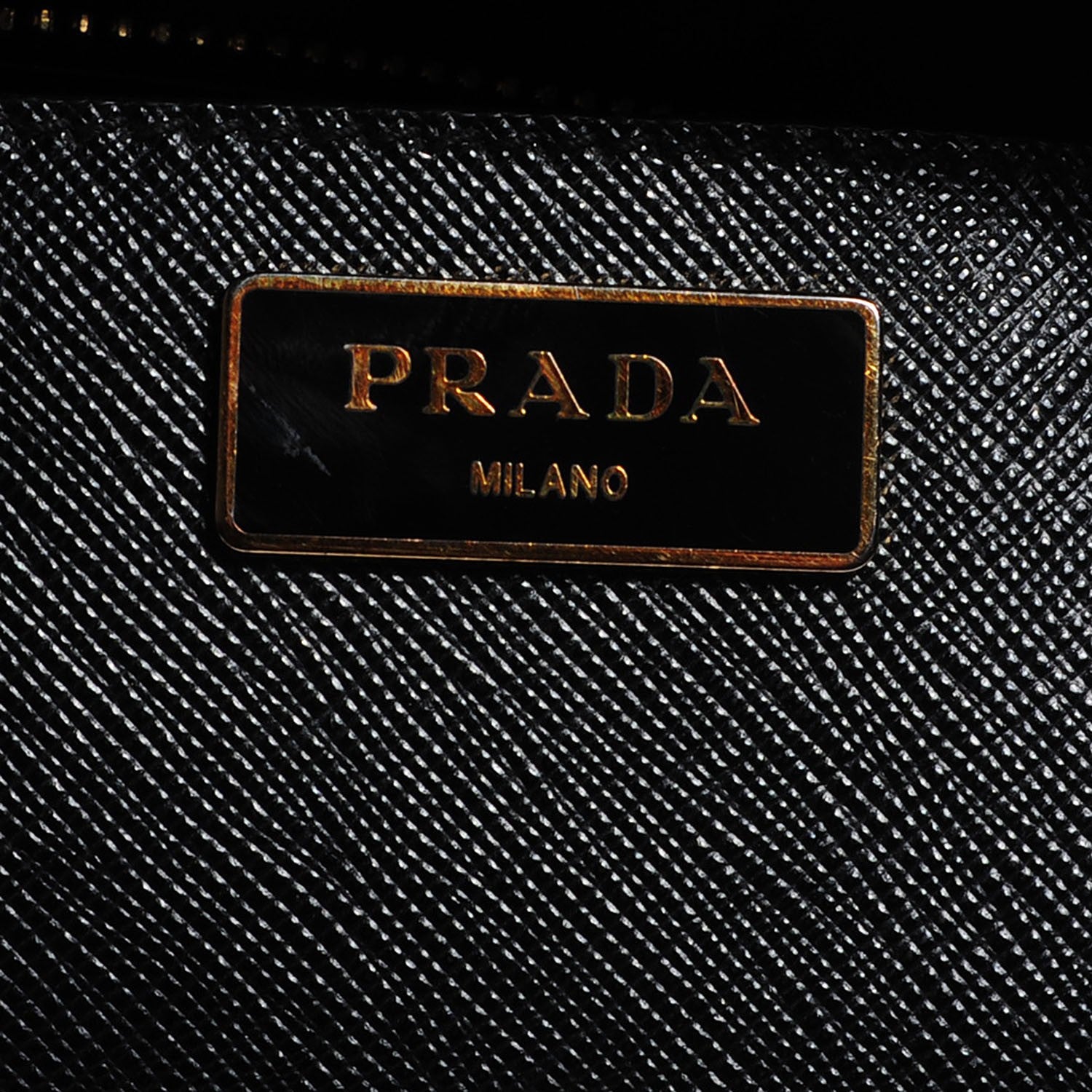 Prada Saffiano Lux Galleria Front Pocket Tote Black 7 of 10
