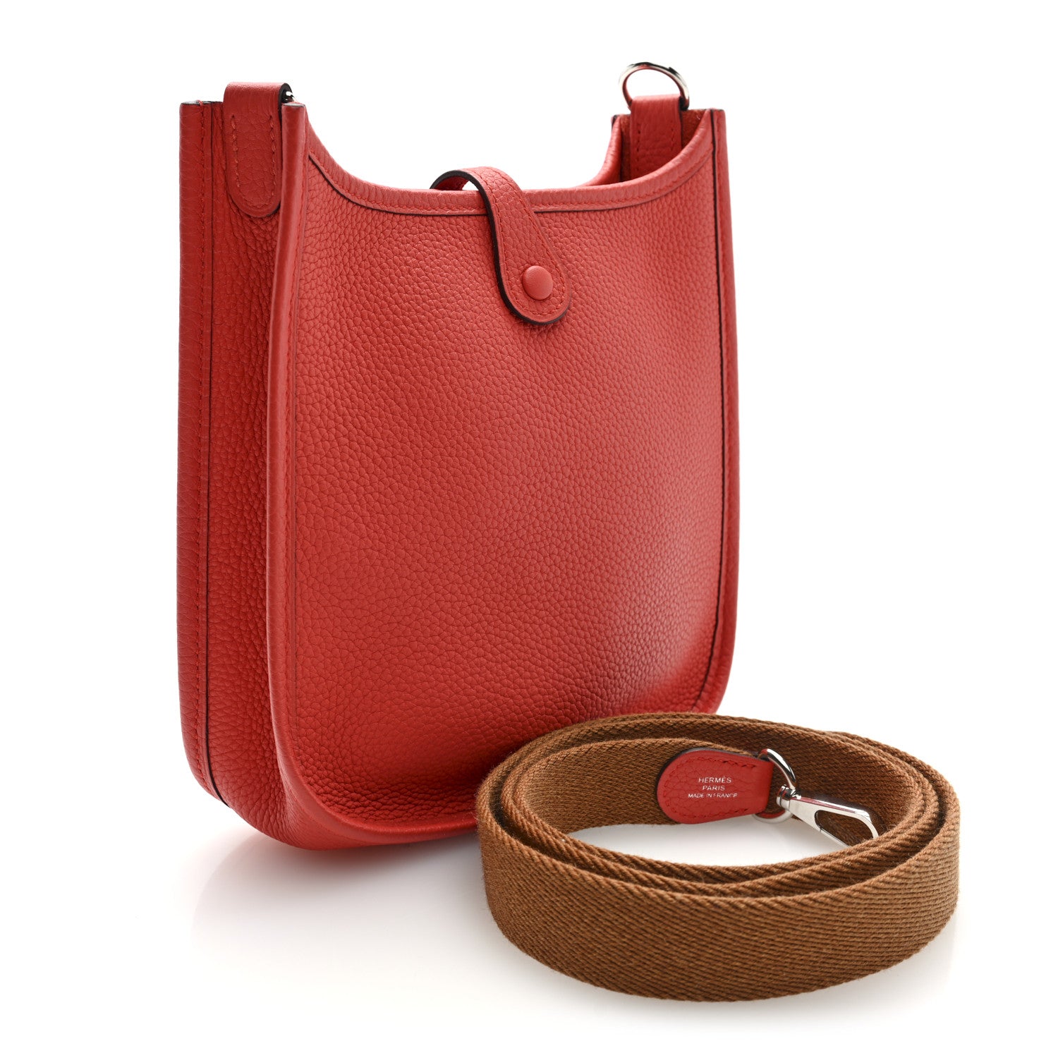 Hermes Taurillon Maurice Amazone Evelyne TPM Capucine Gold 3 of 10
