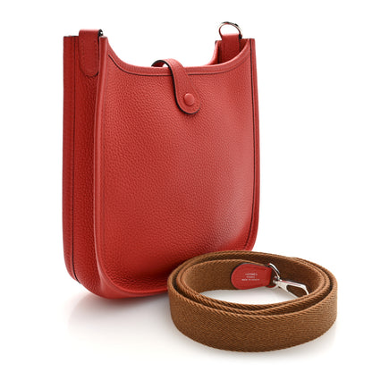 Hermes Taurillon Maurice Amazone Evelyne TPM Capucine Gold 3 of 10