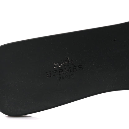 Hermes Rubber Aloha Sandals 39 Black 7 of 10