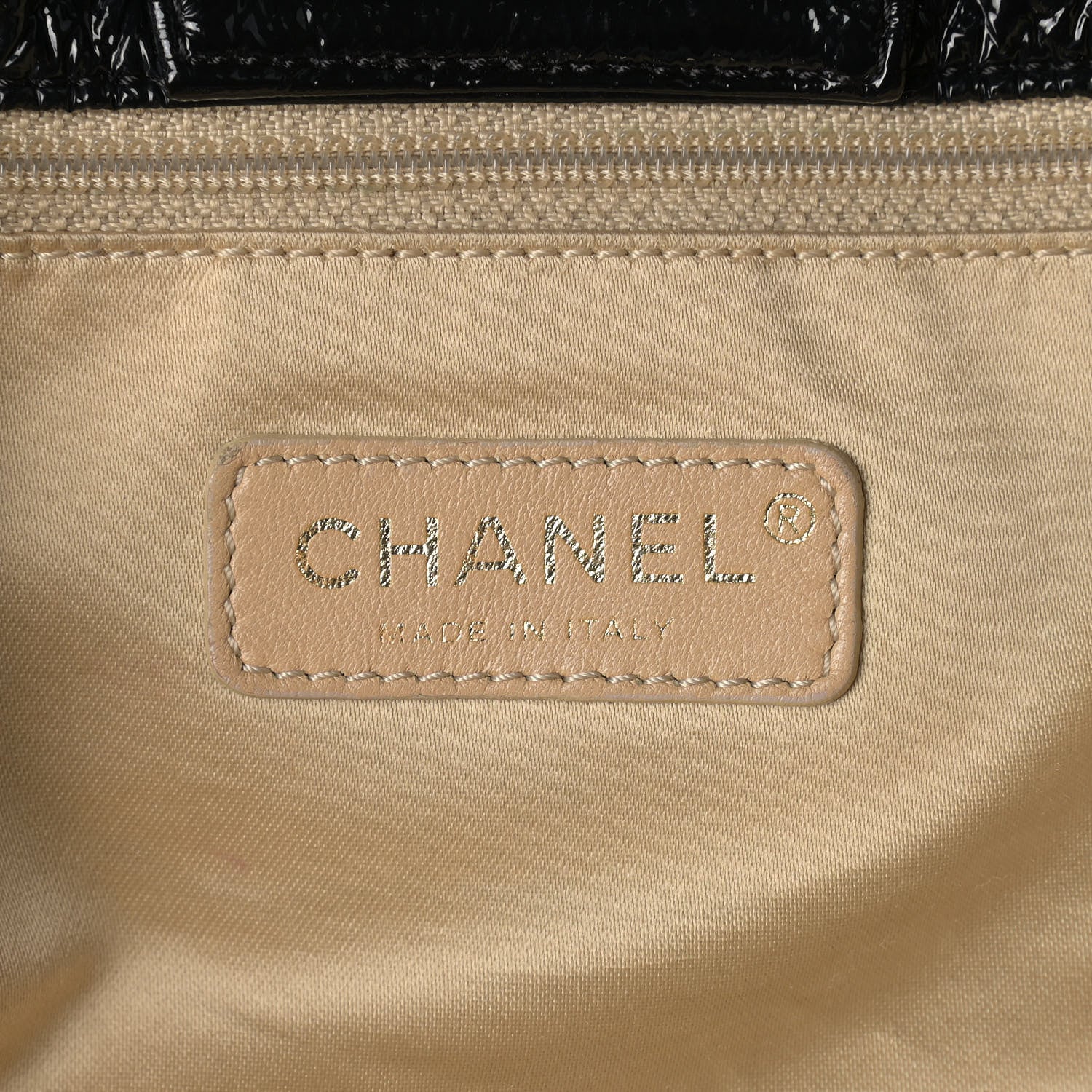 Chanel Vinyl XXL Rock and Chain Flap Black 5 of 8