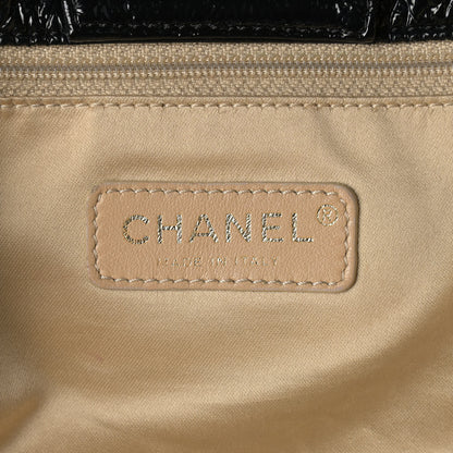 Chanel Vinyl XXL Rock and Chain Flap Black 5 of 8