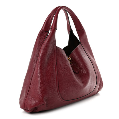 Gucci Grained Calfskin Softbit Maxi Shoulder Bag Rosso Ancora Red 4 of 10