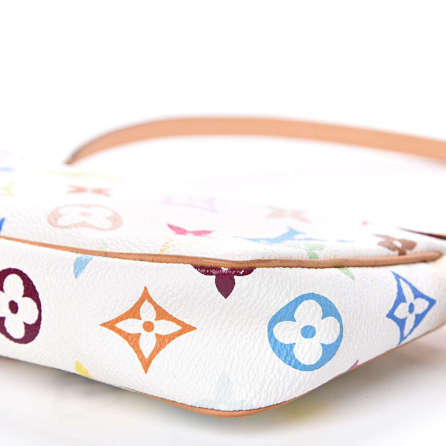 Louis Vuitton Monogram Multicolor Pochette Accessories White 9 of 11