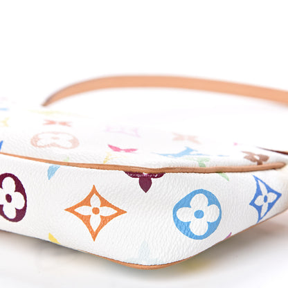 Louis Vuitton Monogram Multicolor Pochette Accessories White 9 of 11