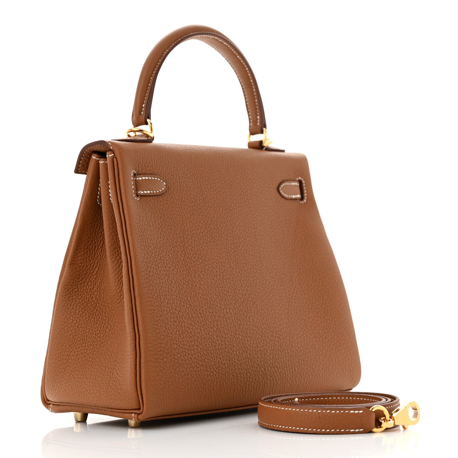 Hermes Togo Kelly Retourne 25 Gold 3 of 11