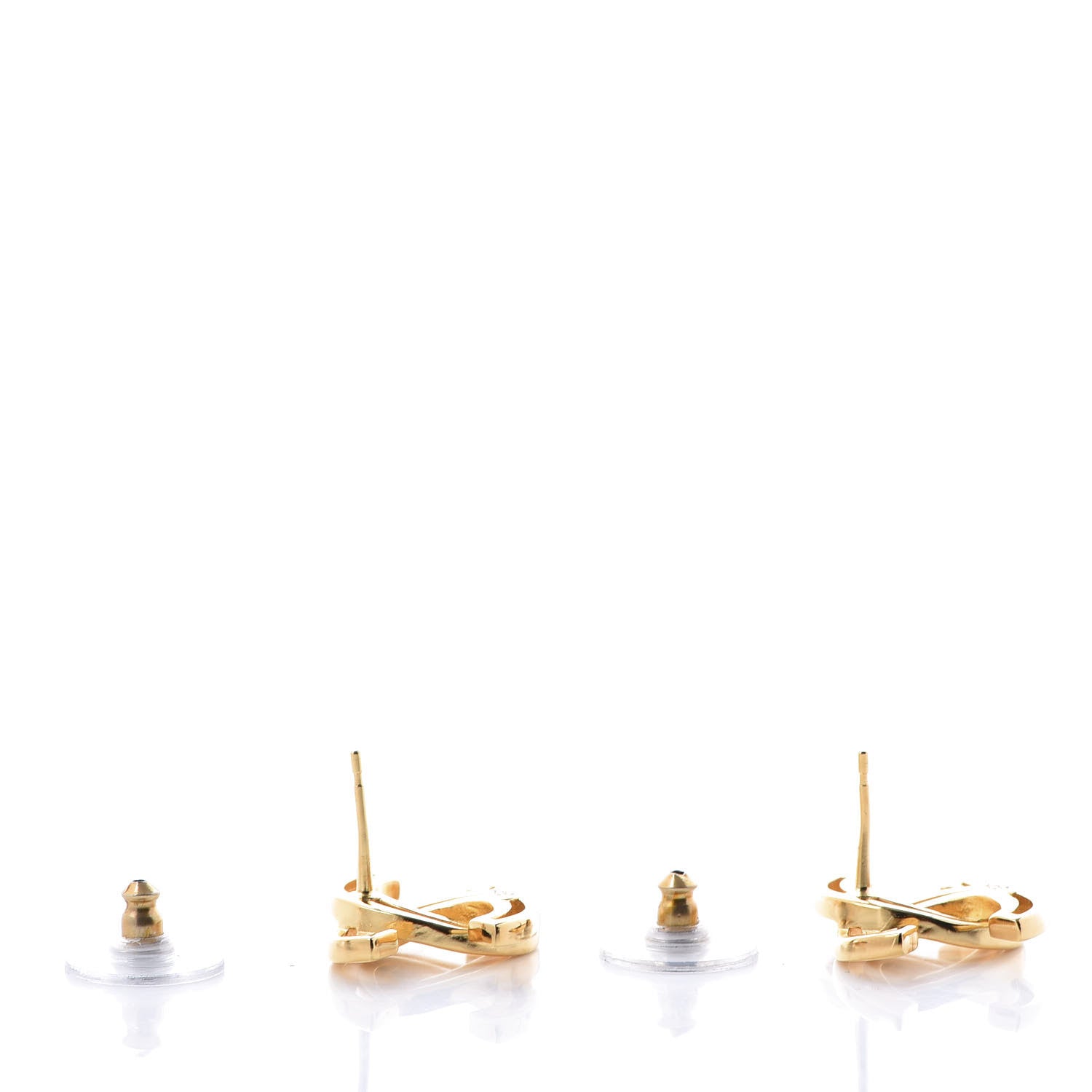 Chanel Metal Obazine CC Earrings Gold 4 of 6