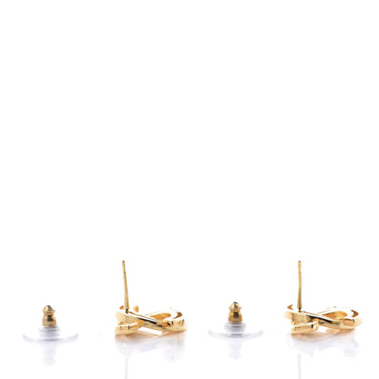 Chanel Metal Obazine CC Earrings Gold 4 of 6