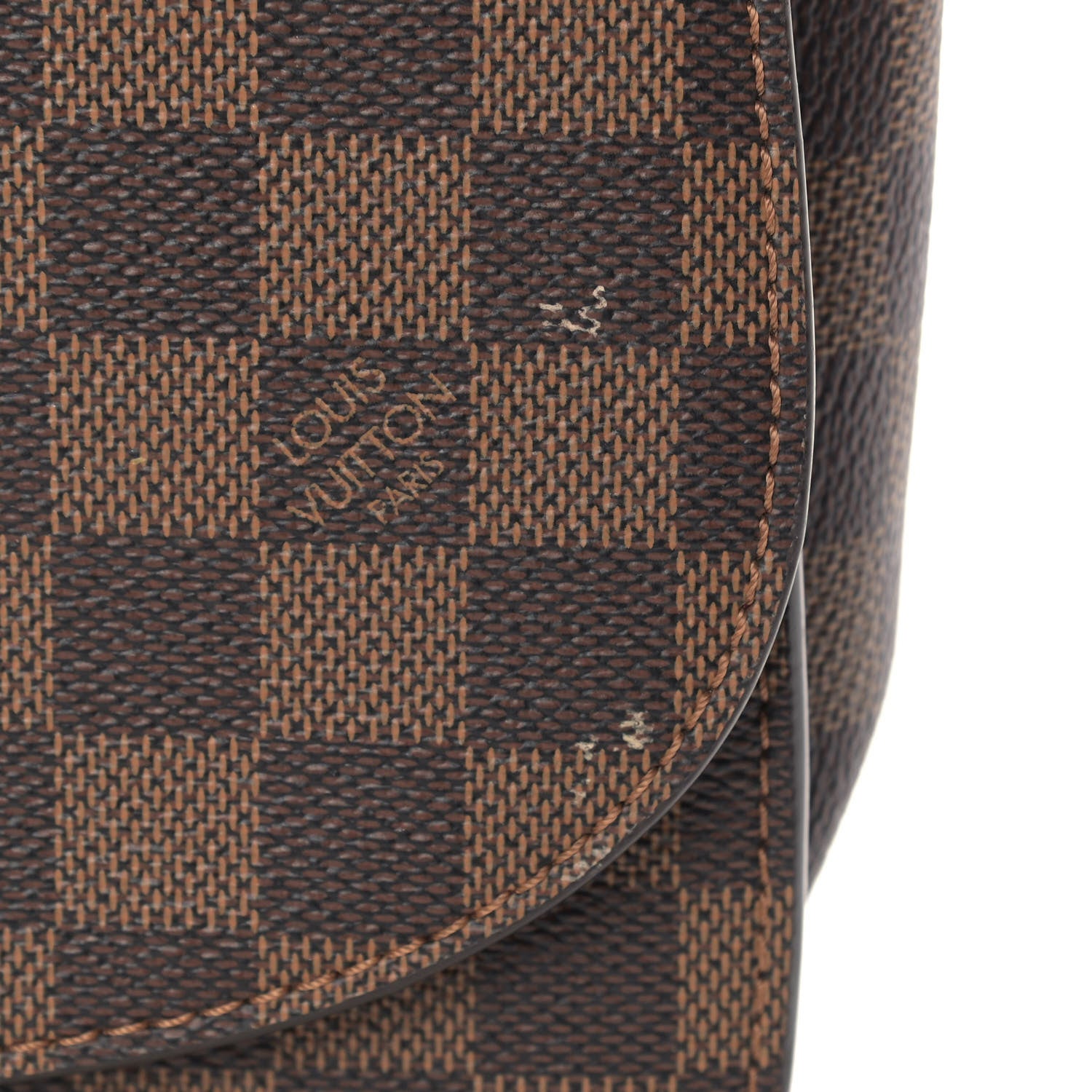 Louis Vuitton Damier Ebene Cuir Taurillon Wight Bordeaux 12 of 12