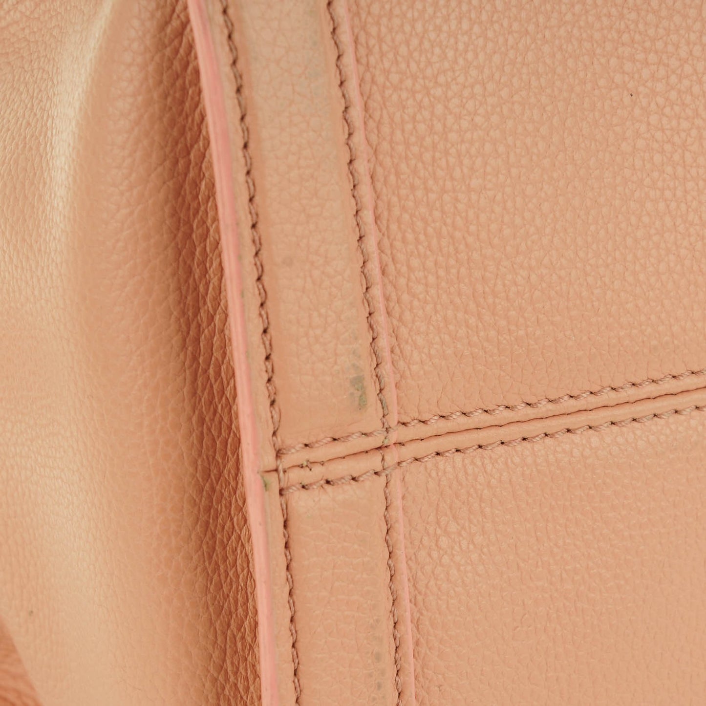 Pebbled Calfskin Small Skull Padlock Zip Around Tote Pink