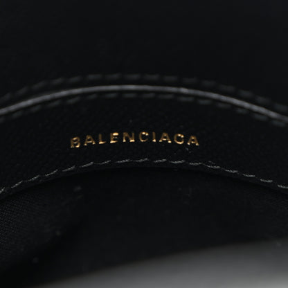 Balenciaga Signature Grained Calfskin Car Tag Print XXS Ville Top Handle Bag Black TBC 6 of 9