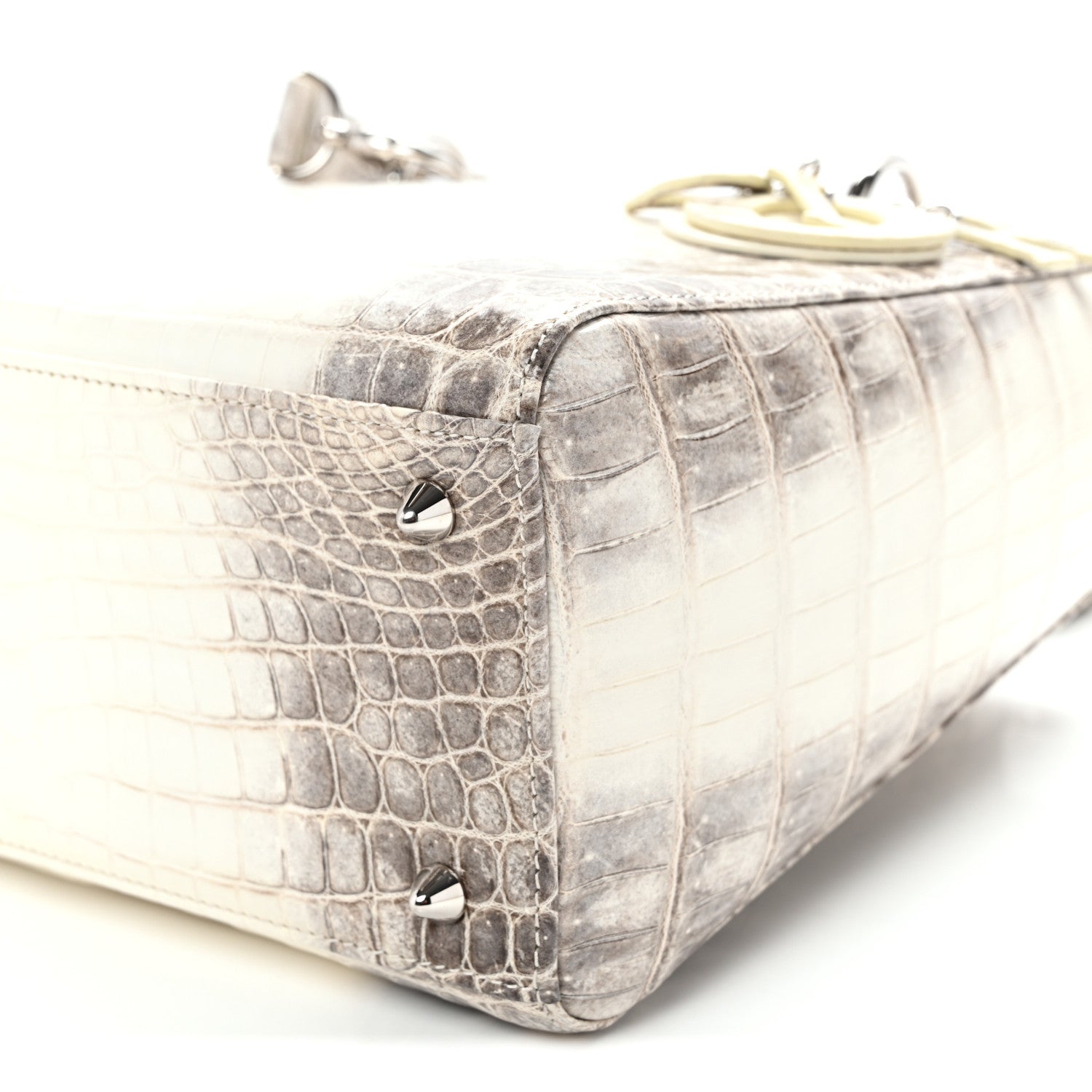 Christian Dior Niloticus Crocodile Himalaya Medium Lady Dior Latte 10 of 10