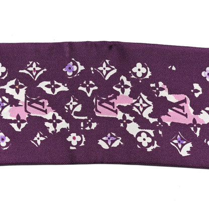 Louis Vuitton Silk Monogram Splash Bandeau Purple 4 of 5