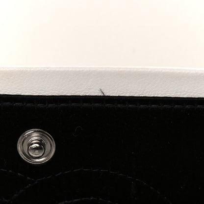 Chanel Lambskin Crystal Embroidered Medium Garden Of Versailles Double Flap Black White 19 of 21