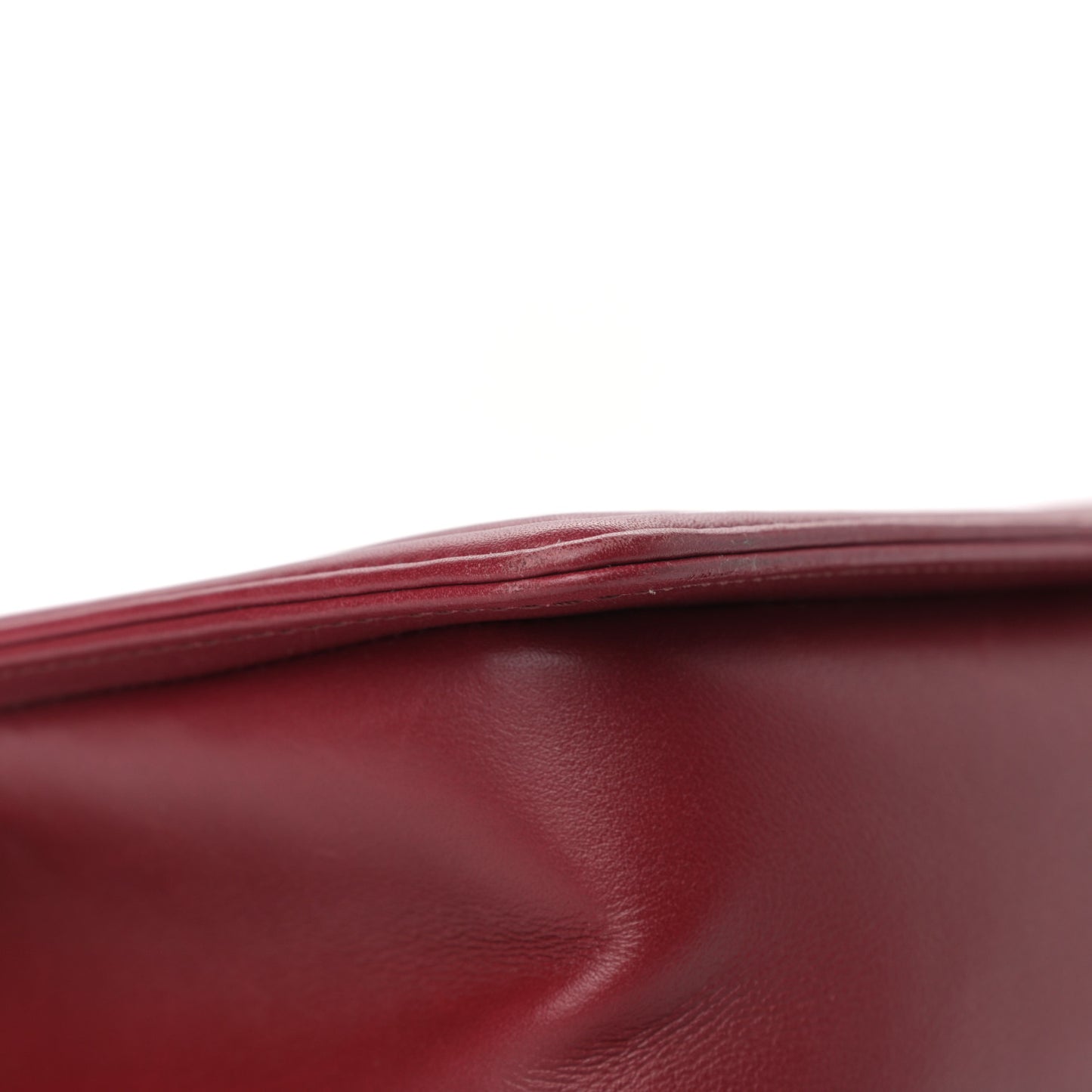 Calfskin Chevron Quilted Medium Boy Flap Red